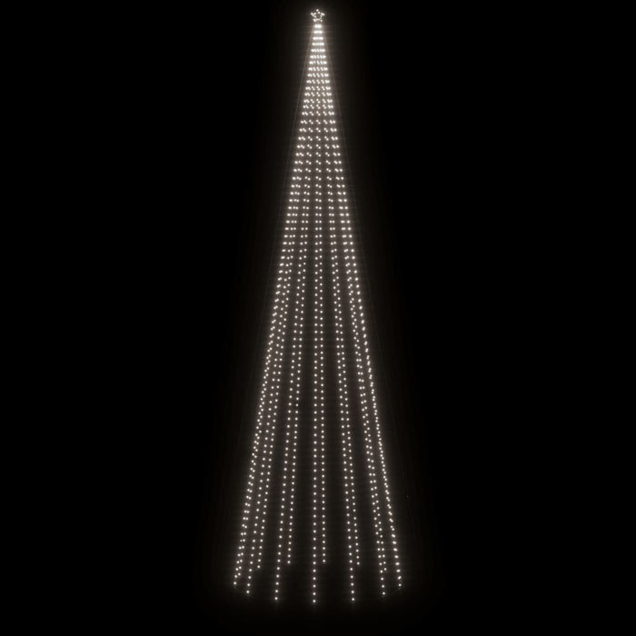 Albero di Natale a Cono Bianco Freddo 1134 LED 230x800 cm 343499