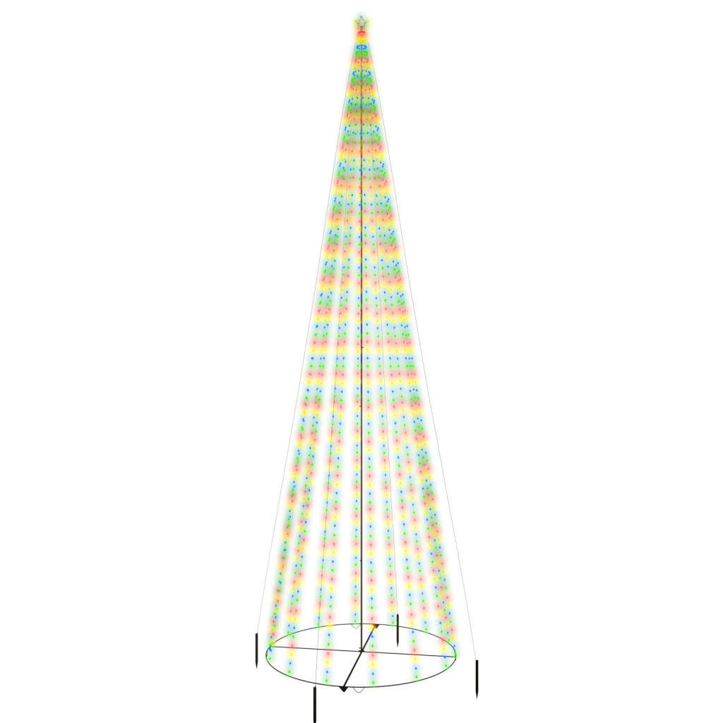 Albero di Natale a Cono Colorato 1134 LED 230x800 cm 343501