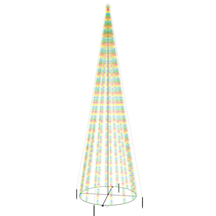 Albero di Natale a Cono Colorato 1134 LED 230x800 cm 343501