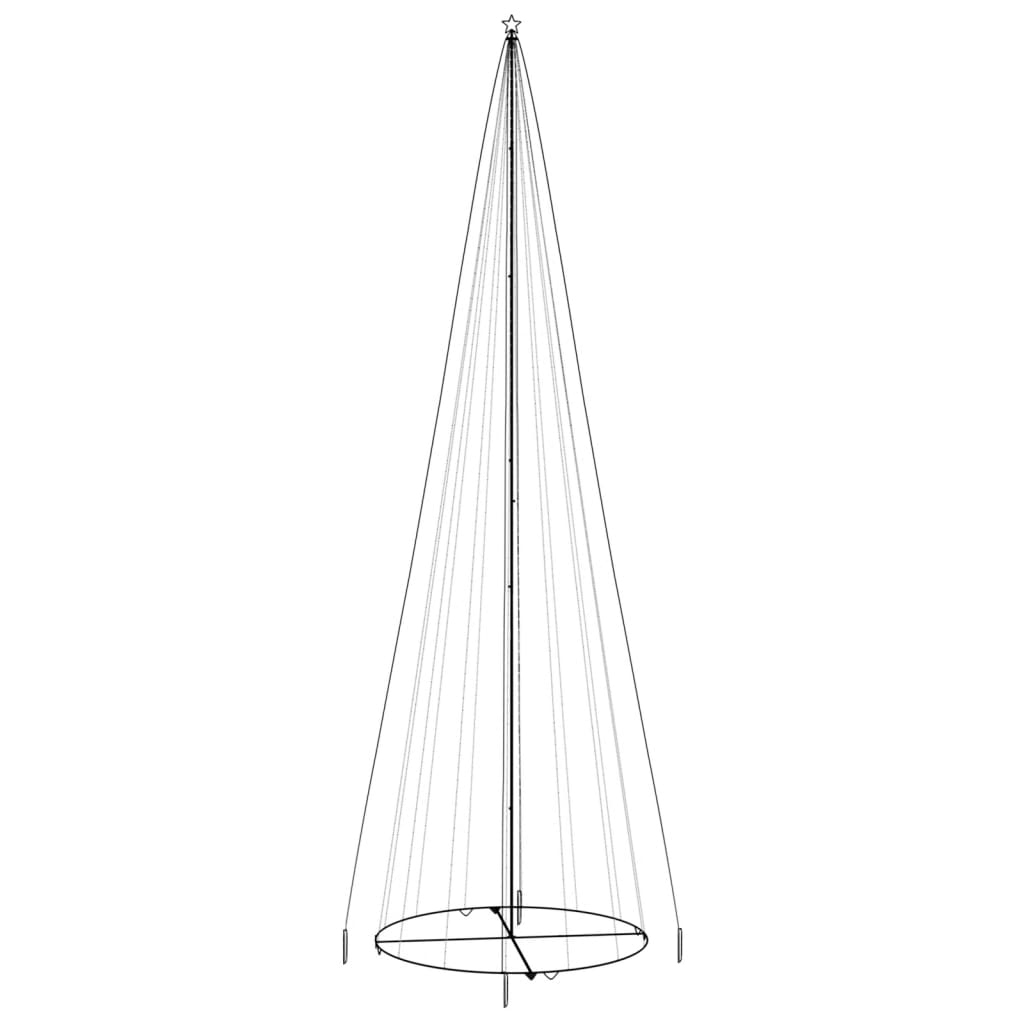 Albero di Natale a Cono Colorato 1134 LED 230x800 cm 343501