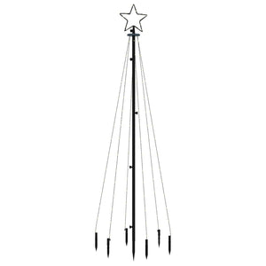 Albero di Natale con Puntale Bianco Caldo 108 LED 180 cm 343550