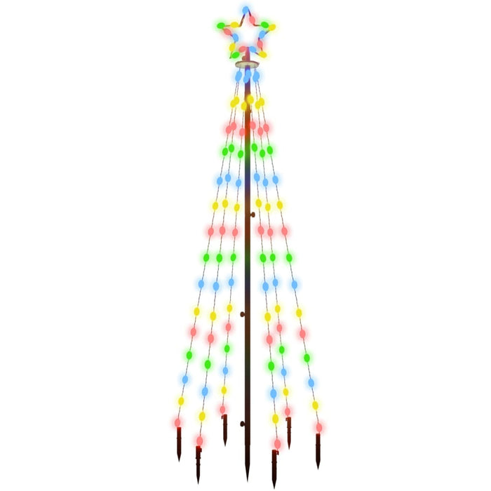 Albero di Natale con Puntale Colorato 108 LED 180 cm 343552