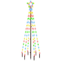 Albero di Natale con Puntale Colorato 108 LED 180 cm cod mxl 19305