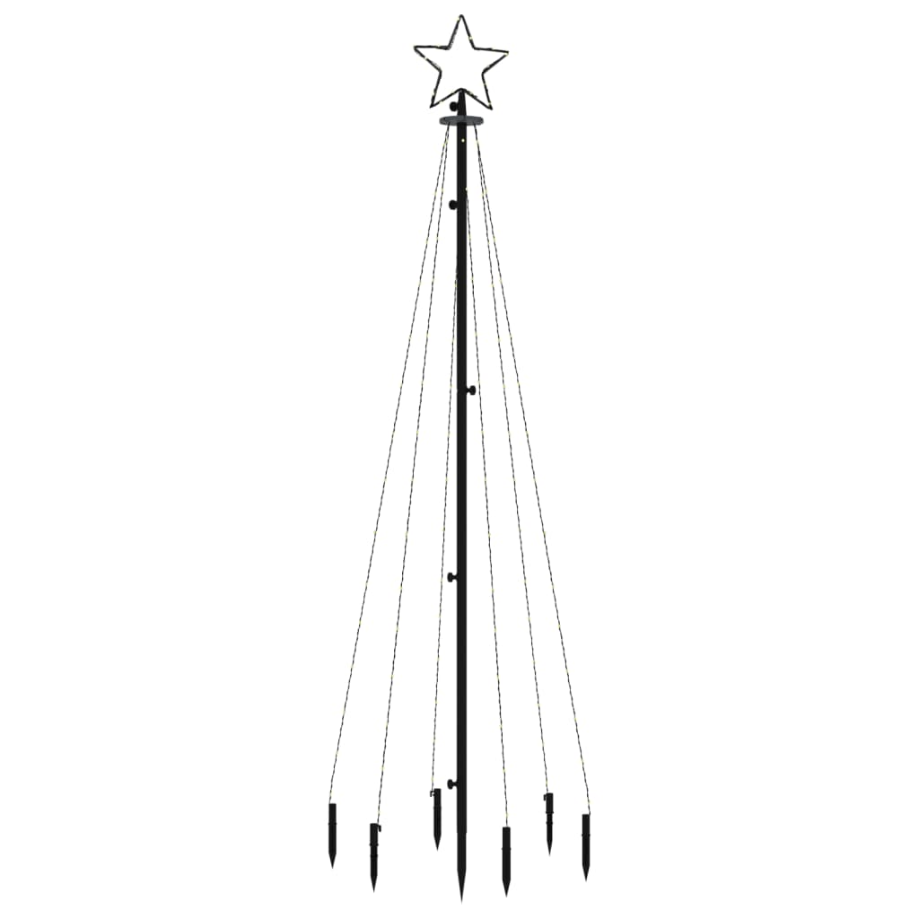 Albero di Natale con Puntale Colorato 108 LED 180 cm cod mxl 19305