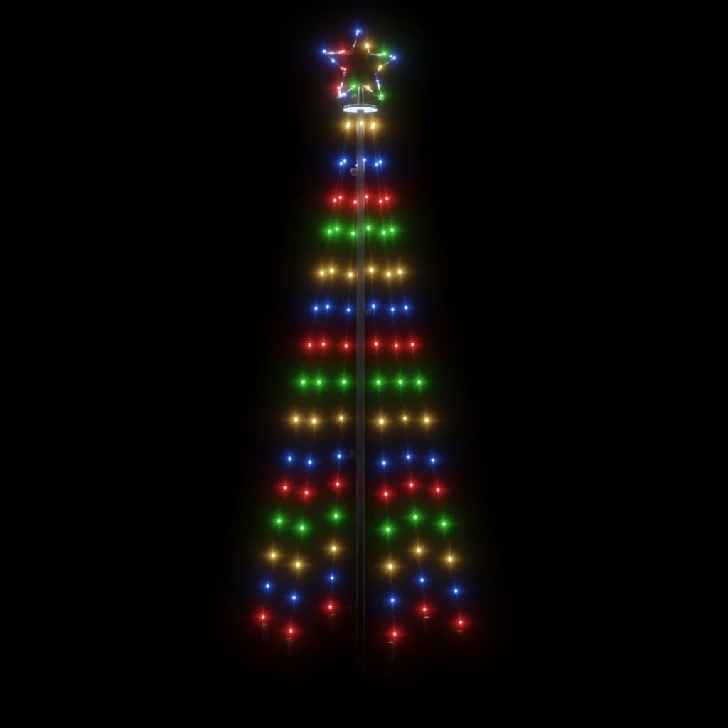 Albero di Natale con Puntale Colorato 108 LED 180 cm cod mxl 19305