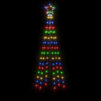 Albero di Natale con Puntale Colorato 108 LED 180 cm 343552