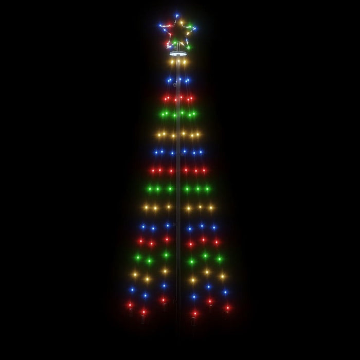 Albero di Natale con Puntale Colorato 108 LED 180 cm 343552