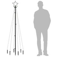 Albero di Natale con Puntale Colorato 108 LED 180 cm 343552