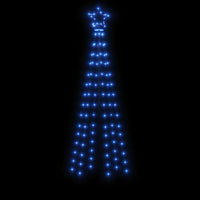 Albero di Natale con Puntale Blu 108 LED 180 cm