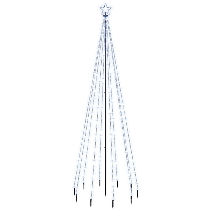 Albero di Natale con Puntale Bianco Freddo 310 LED 300 cm 343555