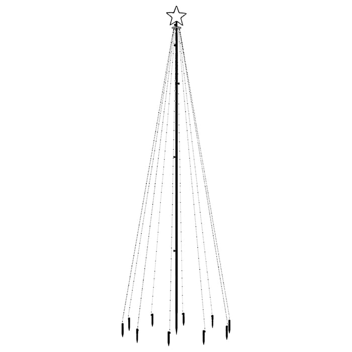Albero di Natale con Puntale Bianco Freddo 310 LED 300 cm 343555