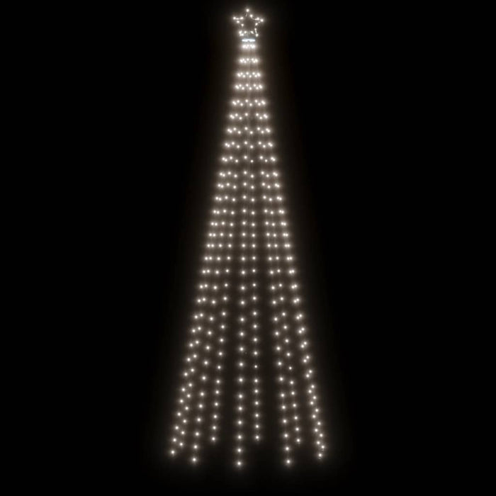 Albero di Natale con Puntale Bianco Freddo 310 LED 300 cm 343555