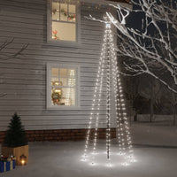 Albero di Natale con Puntale Bianco Freddo 310 LED 300 cm 343555