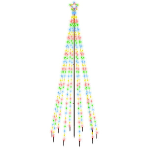 Albero di Natale con Puntale Colorato 310 LED 300 cm 343556