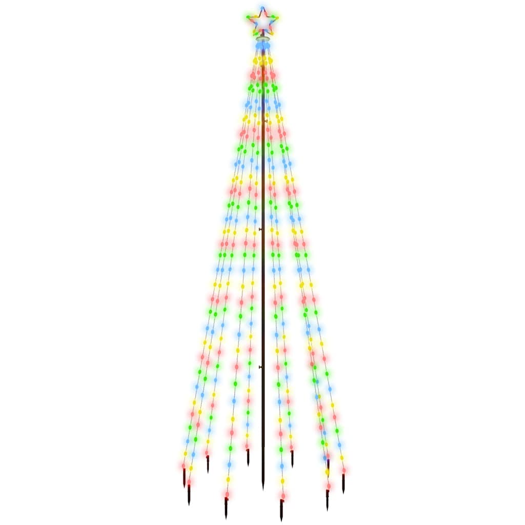 Albero di Natale con Puntale Colorato 310 LED 300 cm 343556