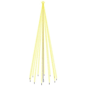 Albero di Natale con Puntale Bianco Caldo 732 LED 500 cm 343558