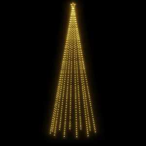 Albero di Natale con Puntale Bianco Caldo 732 LED 500 cm 343558