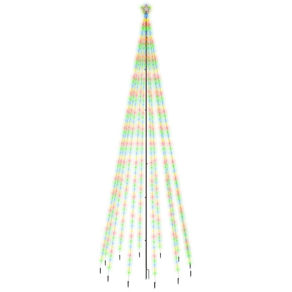 Albero di Natale con Puntale Colorato 732 LED 500 cm 343560