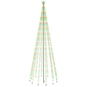 Albero di Natale con Puntale Colorato 732 LED 500 cm 343560