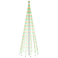 Albero di Natale con Puntale Colorato 732 LED 500 cm