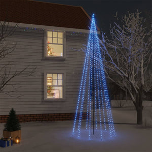 Albero di Natale con Puntale Blu 732 LED 500 cm 343561