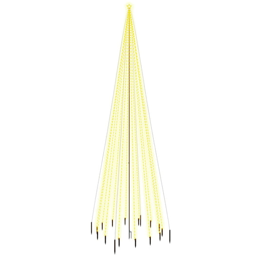 Albero di Natale con Puntale Bianco Caldo 1134 LED 800 cm 343562
