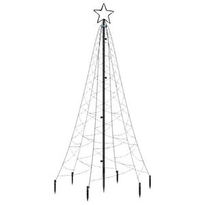 Albero di Natale con Puntale Blu 200 LED 180 cm 343569