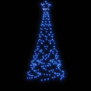 Albero di Natale con Puntale Blu 200 LED 180 cm 343569