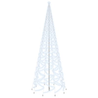 Albero di Natale con Puntale Bianco Freddo 3000 LED 800 cm 343579