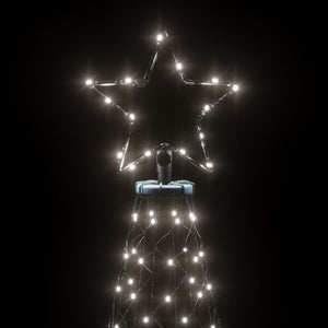 Albero di Natale con Puntale Bianco Freddo 3000 LED 800 cm 343579