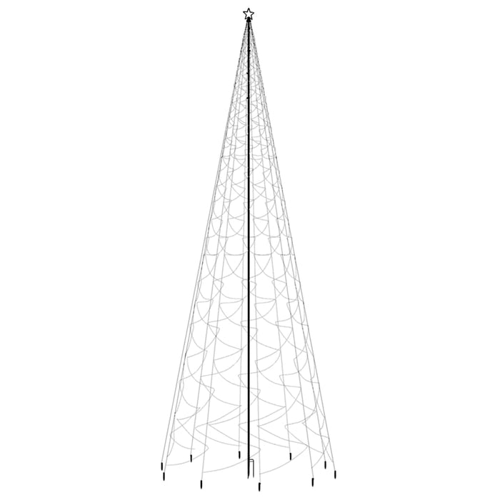 Albero di Natale con Puntale Colorato 3000 LED 800 cm 343580