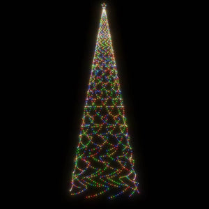 Albero di Natale con Puntale Colorato 3000 LED 800 cm 343580