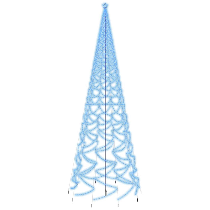 Albero di Natale con Puntale Blu 3000 LED 800 cm 343581