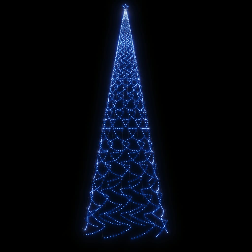 Albero di Natale con Puntale Blu 3000 LED 800 cm 343581