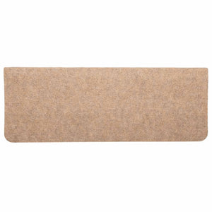 Tappetini Autoadesivi per Scale 15 pz 65x24,5x3,5 cm Beige 343476