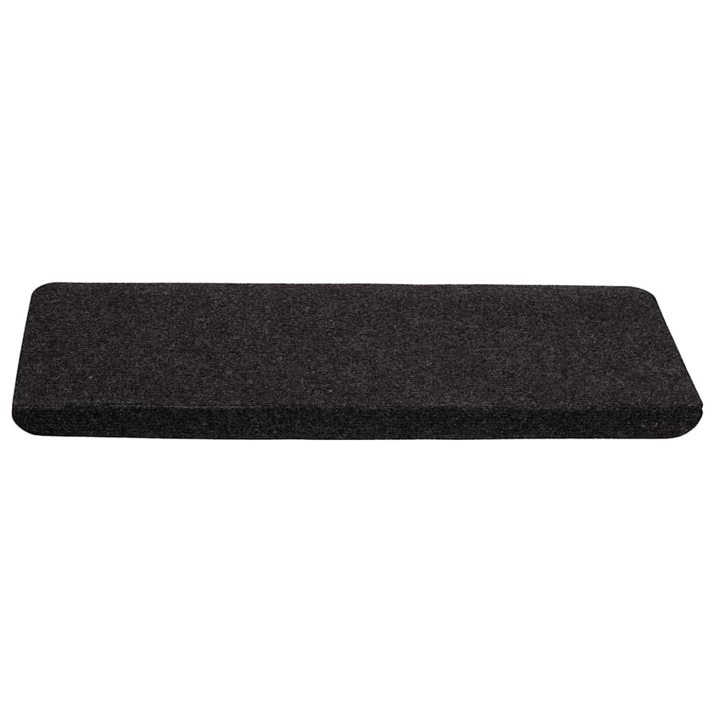 Tappetini Autoadesivi per Scale 15 pz 65x24,5x3,5 cm Nero 343478