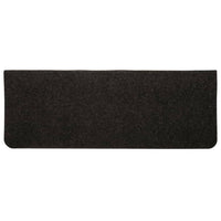 Tappetini Autoadesivi per Scale 15 pz 65x24,5x3,5 cm Nero 343478