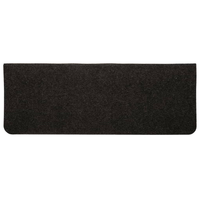 Tappetini Autoadesivi per Scale 15 pz 65x24,5x3,5 cm Nero 343478