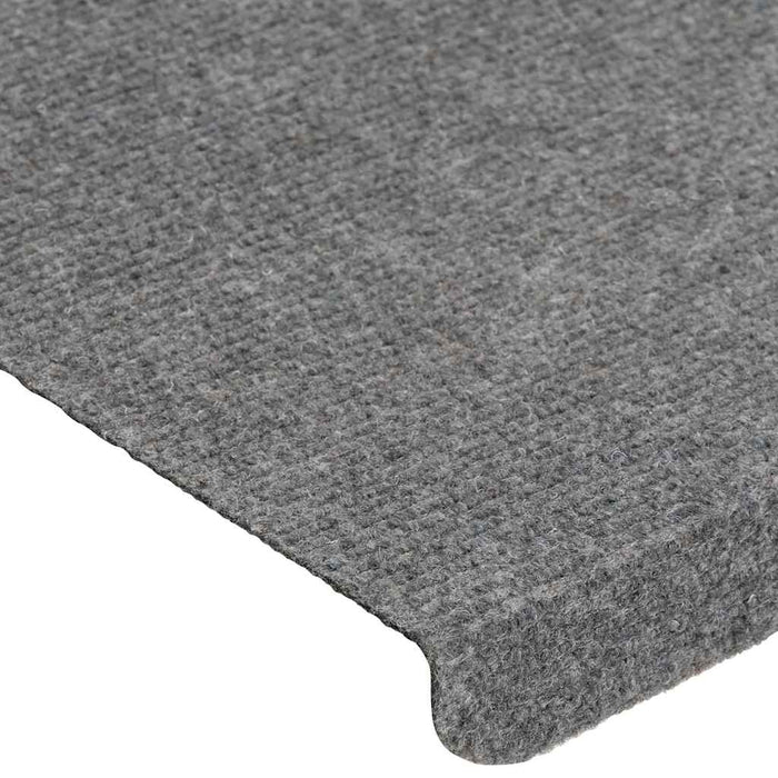 Tappetini Autoadesivi per Scale 15 pz 65x24,5x3,5 cm Grigio 343479