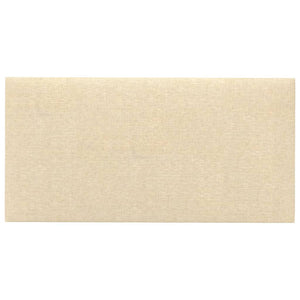 Pannelli Murali 12 pz Crema 30x15 cm Tessuto 0,54 m² 343760