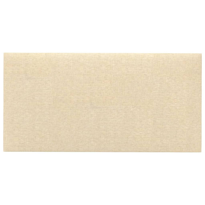 Pannelli Murali 12 pz Crema 30x15 cm Tessuto 0,54 m² 343760