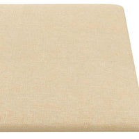 Pannelli Murali 12 pz Crema 30x15 cm Tessuto 0,54 m² 343760