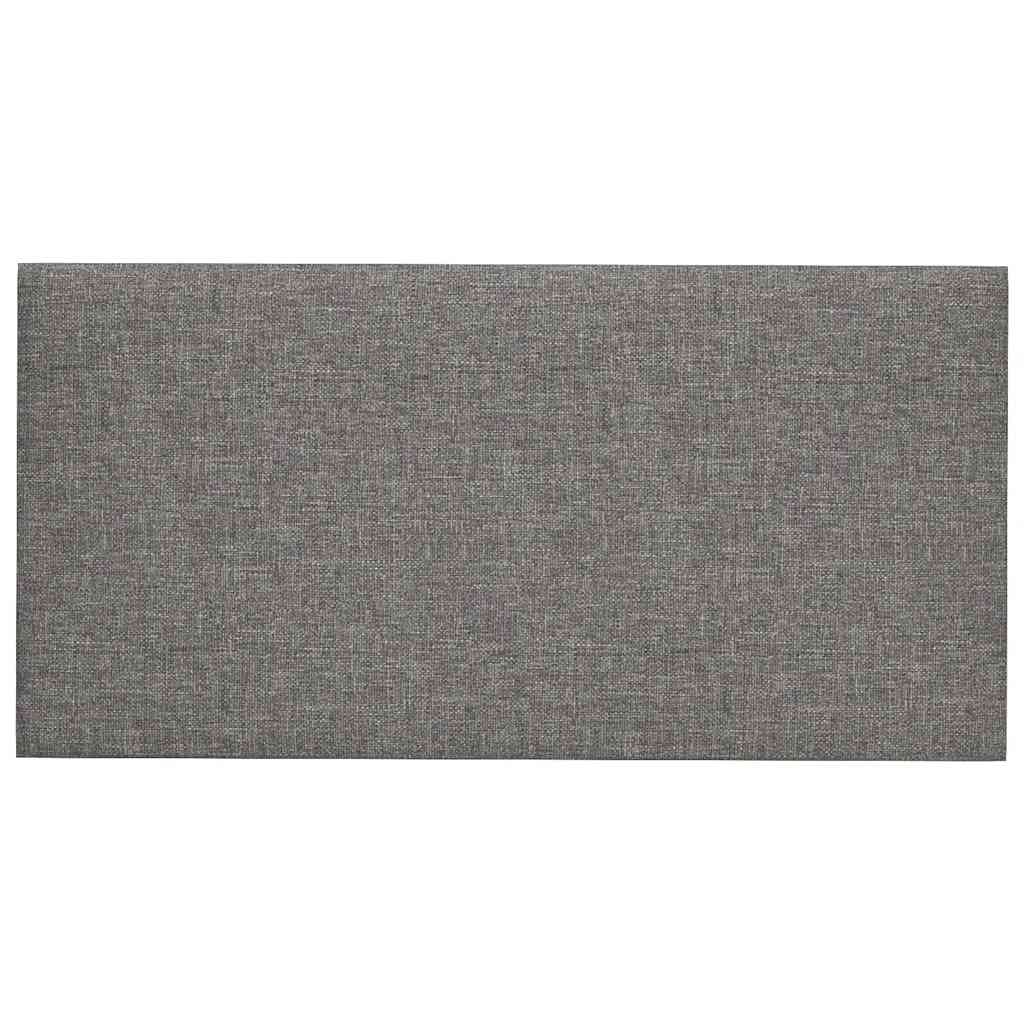 Pannelli Murali 12 pz Grigio Chiaro 30x15 cm Tessuto 0,54 mÂ² cod mxl 18916