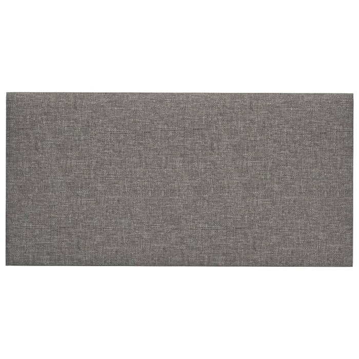 Pannelli Murali 12 pz Grigio Chiaro 30x15 cm Tessuto 0,54 m² 343761
