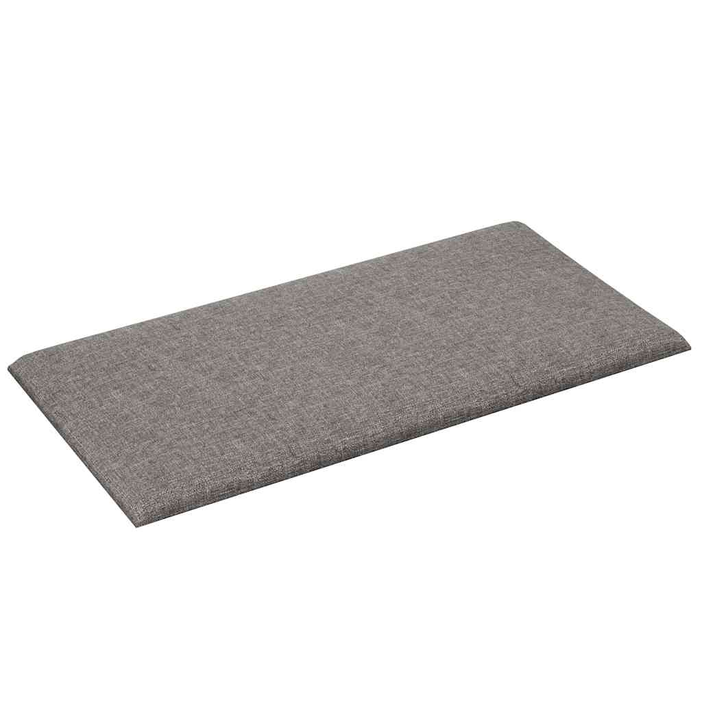 Pannelli Murali 12 pz Grigio Chiaro 30x15 cm Tessuto 0,54 m² 343761