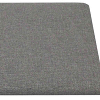 Pannelli Murali 12 pz Grigio Chiaro 30x15 cm Tessuto 0,54 mÂ² cod mxl 18916