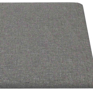 Pannelli Murali 12 pz Grigio Chiaro 30x15 cm Tessuto 0,54 mÂ² cod mxl 18916