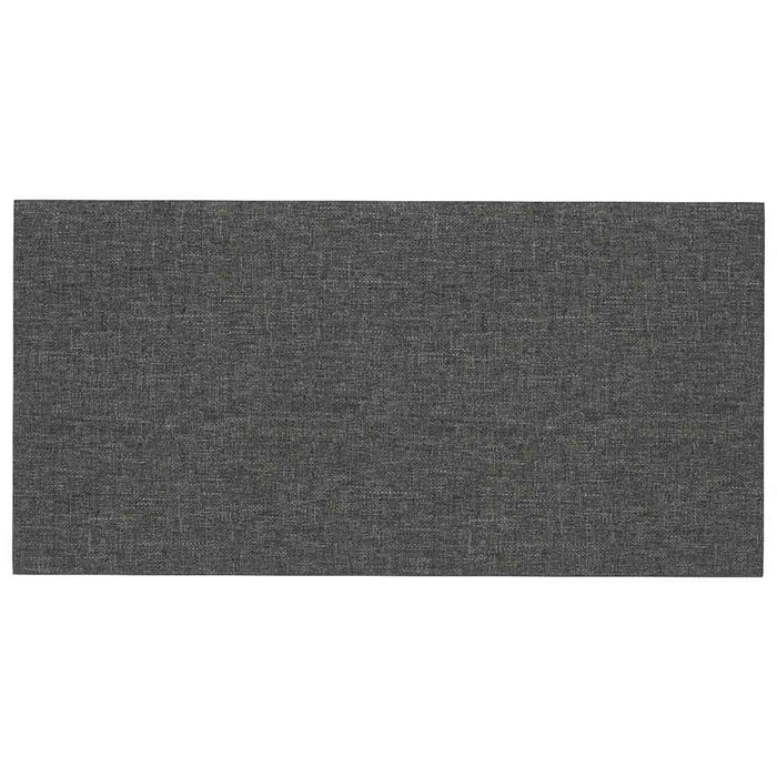 Pannelli Murali 12 pz Grigio Scuro 30x15 cm Tessuto 0,54 m² 343762