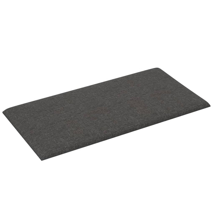 Pannelli Murali 12 pz Grigio Scuro 30x15 cm Tessuto 0,54 m² 343762