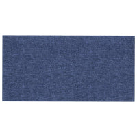 Pannelli Murali 12 pz Blu 30x15 cm Tessuto 0,54 m² 343770